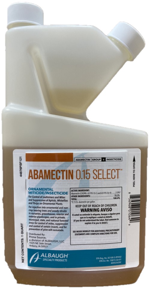 (image for) Abamectin 0.15 Select Insecticide - 1 Quart (Replaces Avid and Timectin) - Free Shipping