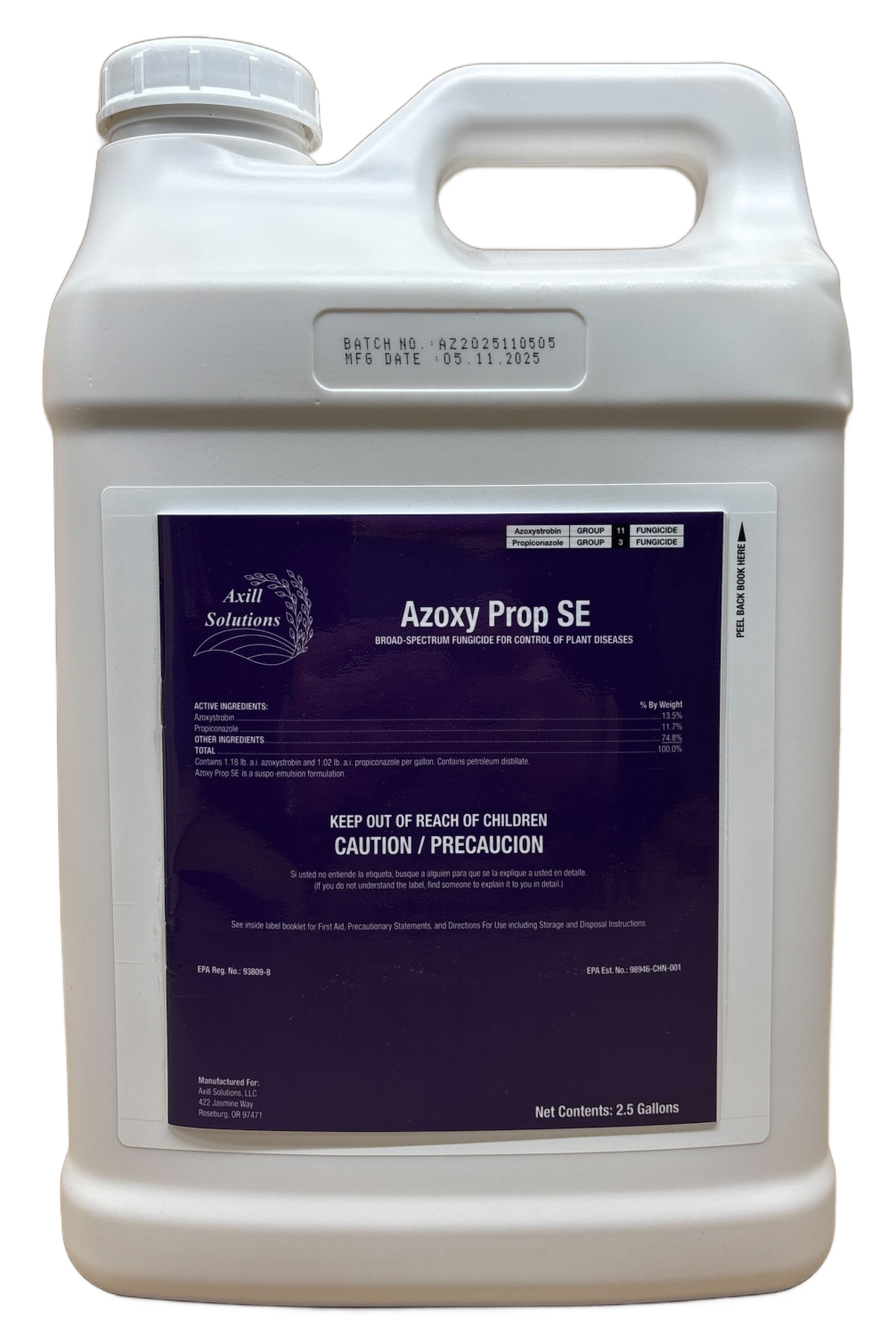 (image for) AzoxyProp SE Fungicide - 2.5 Gallons by Axill (Azoxystrobin, Propiconazole) (same as Quilt Xcel)