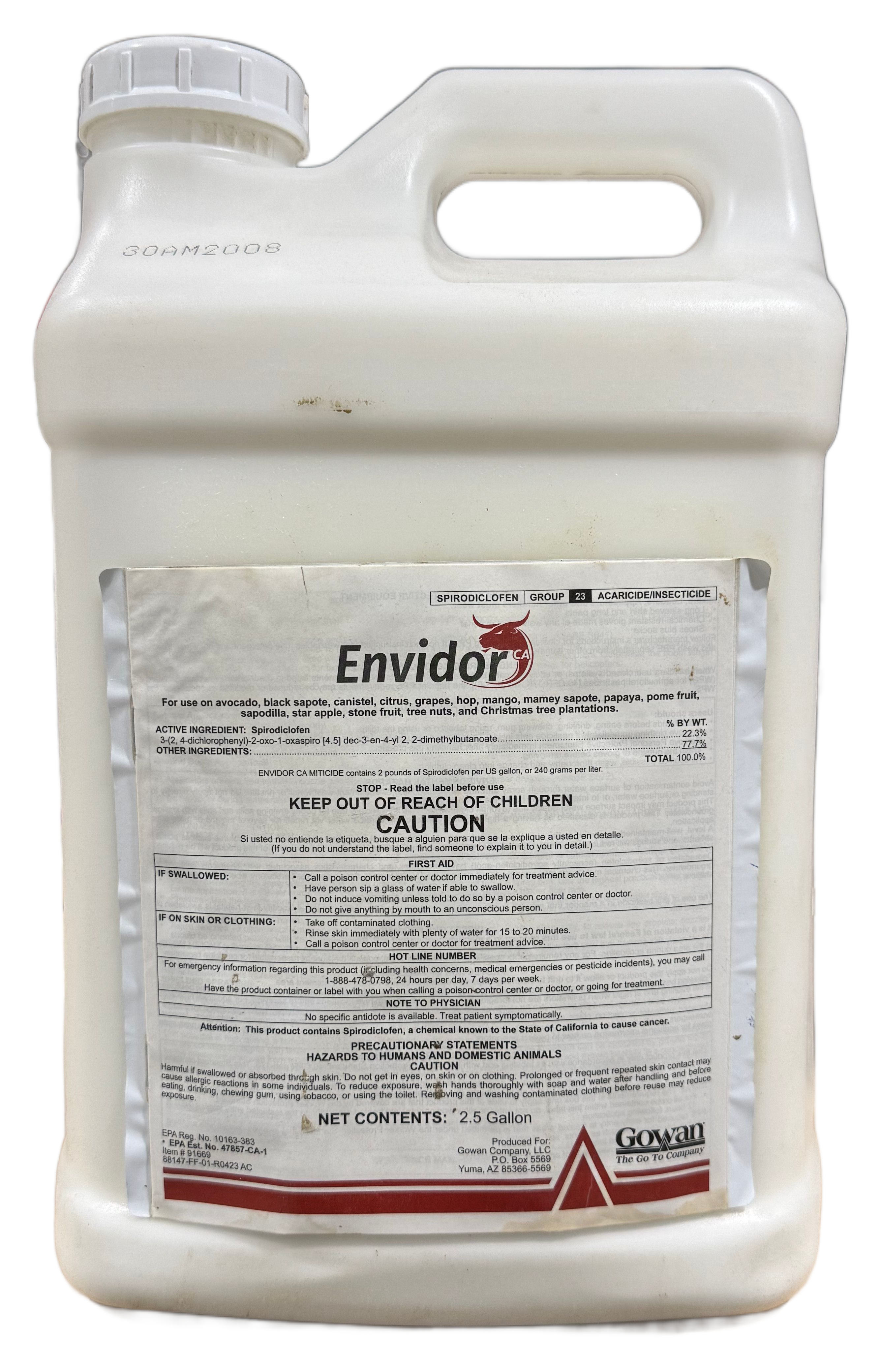(image for) EnvidorCA Miticide - 2.5 Gallons
