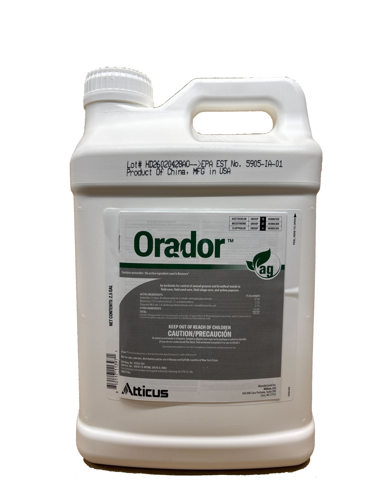 (image for) Orador Herbicide - 2.5 Gallons - similar to Resicore REV