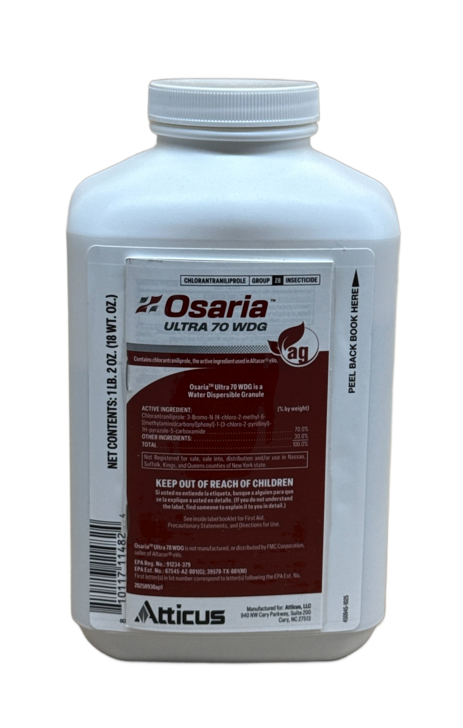 (image for) Osaria Ultra 70 WDG Insecticide - 18 Ounces (compare to Altacor eVo)
