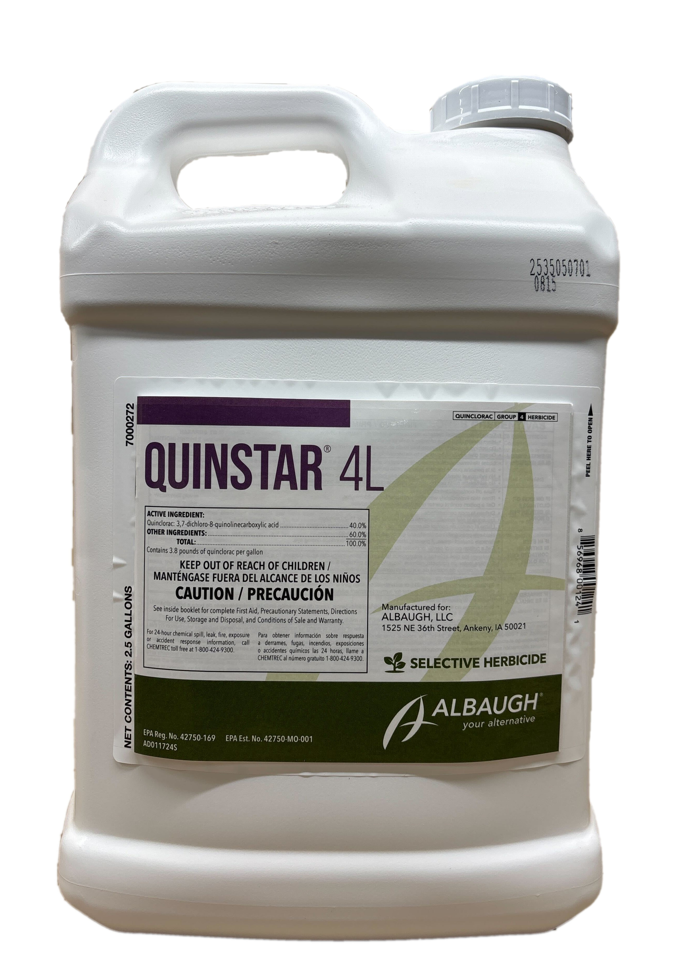 (image for) QuinStar 4L Herbicide - 2.5 Gallons (Quinclorac)