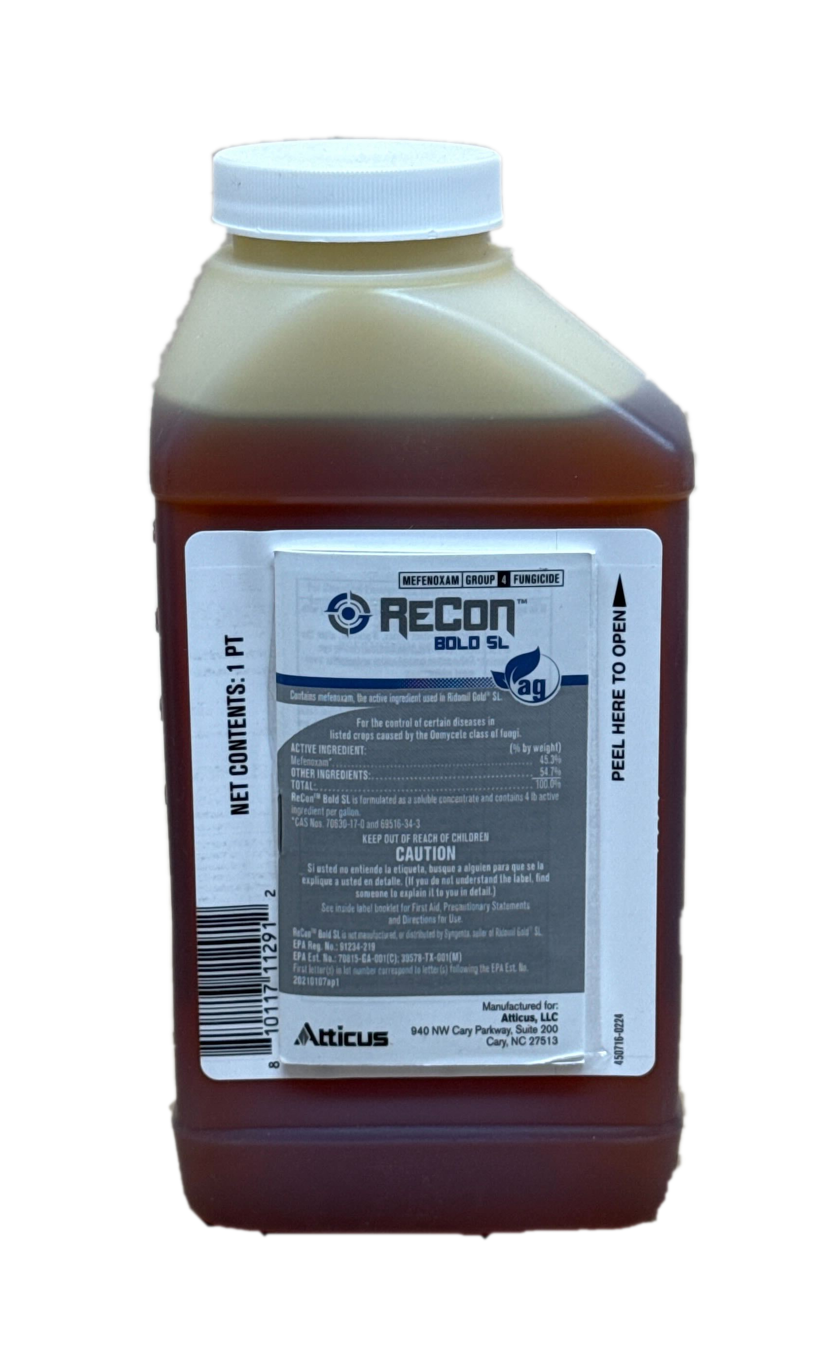 (image for) ReCon Bold SL Fungicide - 1 Pint (45% Mefenoxam, compare to Ridomil Gold)