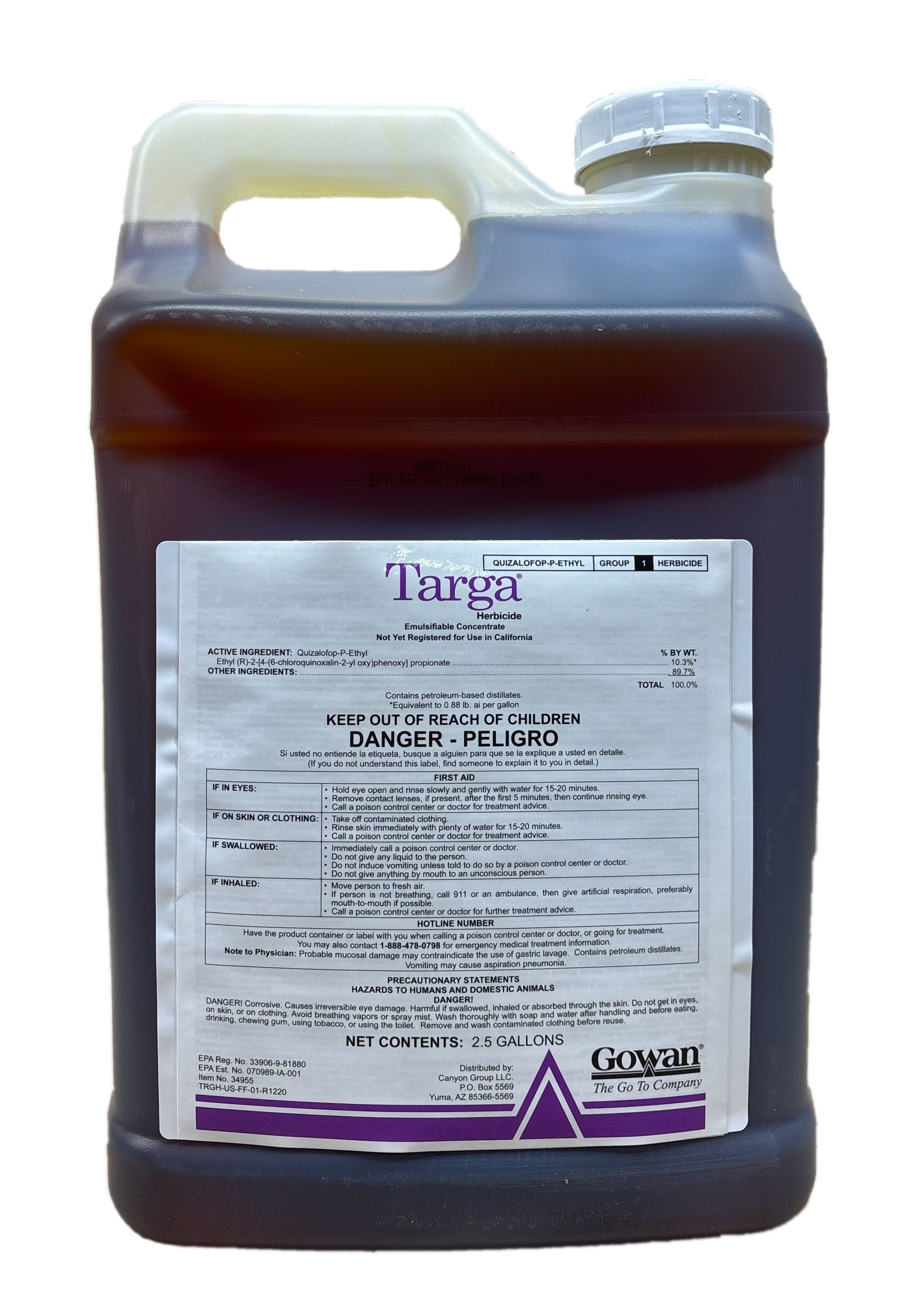 (image for) Targa Herbicide - 2.5 Gallons (compare to Assure II)